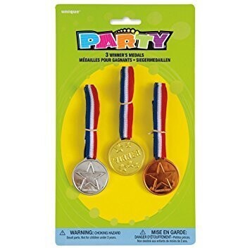 3 Winner&#39;s Medals (Gold, Silver, Bronze)