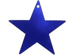 Cutout - Foil - Star - Blue - 9&quot;