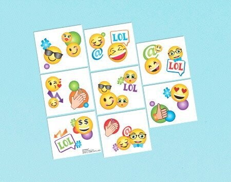 Tattoo - Emoji LOL - 16pc
