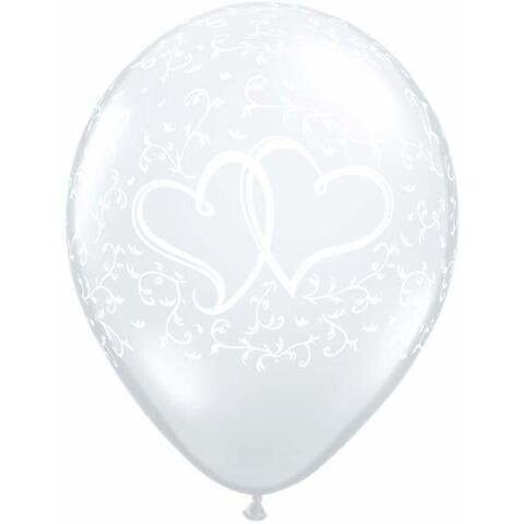 Latex Balloons - Entwined Hearts - 11"