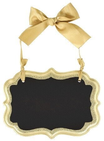 Chalkboard-Gold Glitter Sign