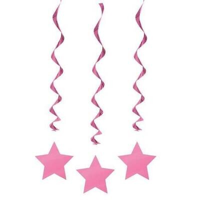 Hanging Decorations - Pink Stars