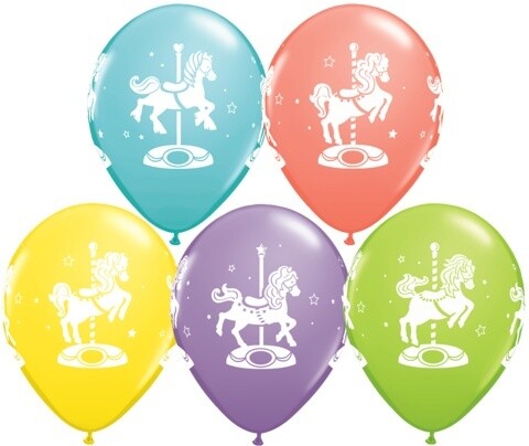 Latex Balloons - Carousel Horses - 11"