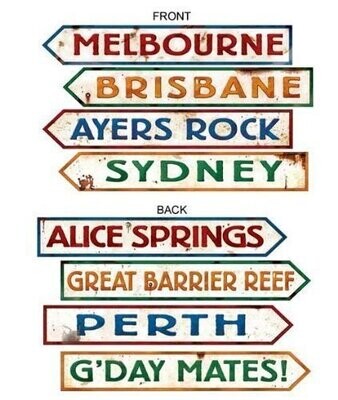 Cutouts-Australian Signs-1.98ft-4pk