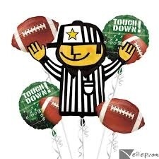 Foil Balloon - Football Bouquet