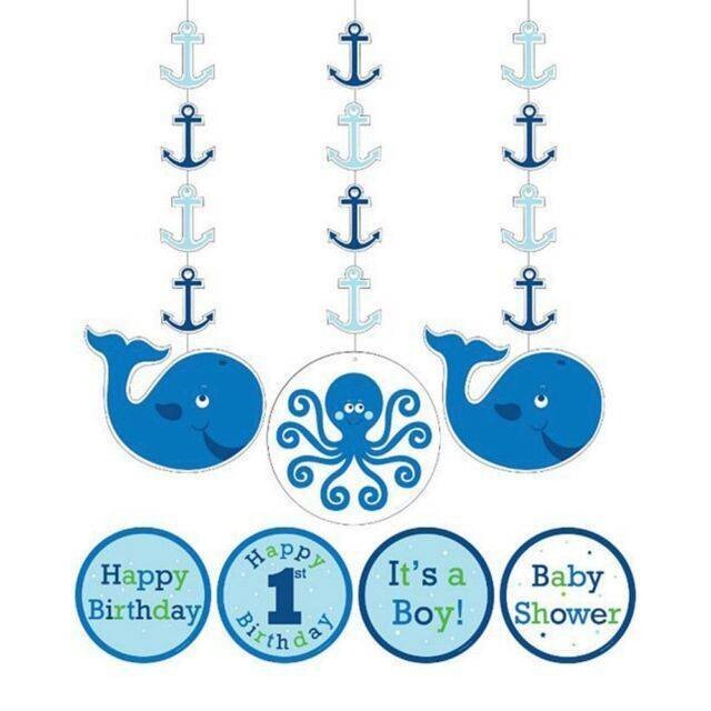 Hanging Cutouts Ocean Preppy Boy-36&#39;&#39;-3pk