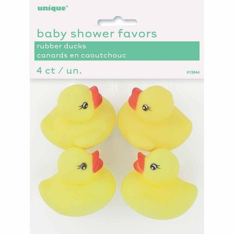 Rubber Ducks-Mini - Baby Shower - 4pk