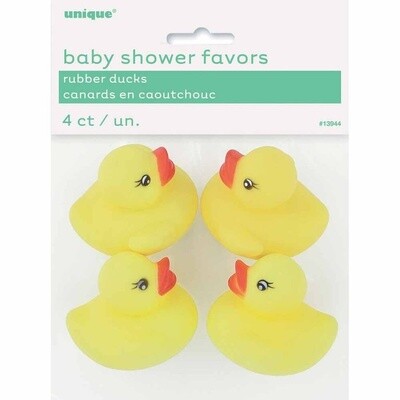 Rubber Ducks-Mini - Baby Shower - 4pk
