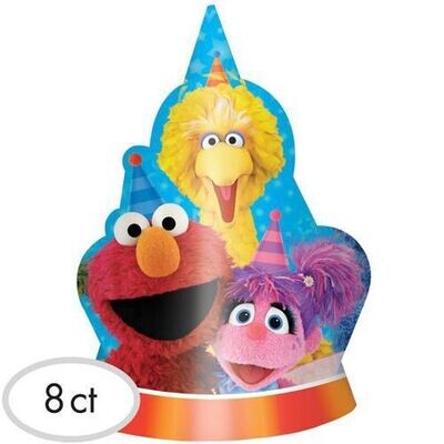 Hats - Sesame Street Paper 8pk