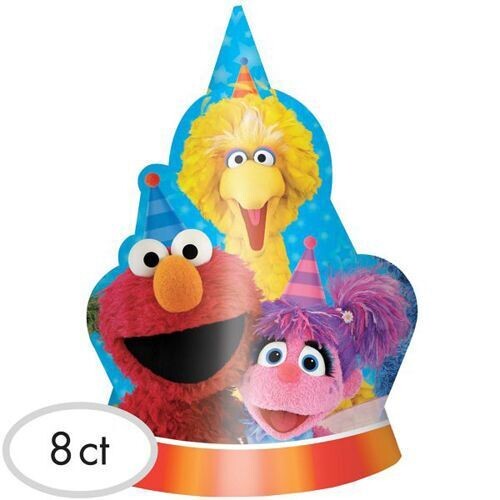 Hats - Sesame Street Paper 8pk