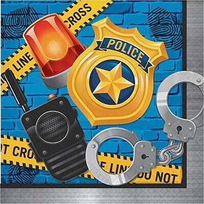 Napkins - LN - Police Party - 16pk - 2ply