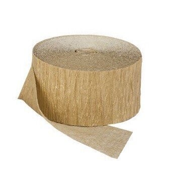 Paper Crepe Streamer-Gold-81ftx1.75in