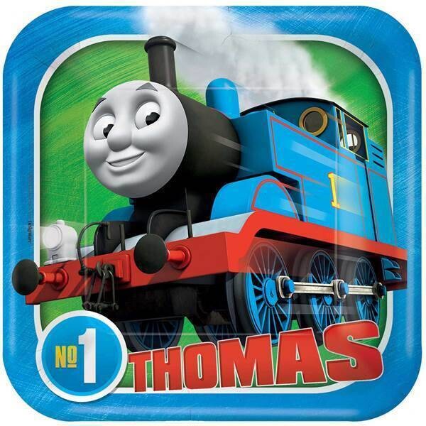 Plates-BEV-Square-Thomas All Aboard-8pk-Paper