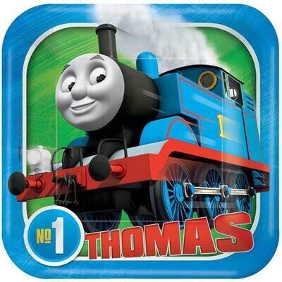Plates-BEV-Square-Thomas All Aboard-8pk-Paper