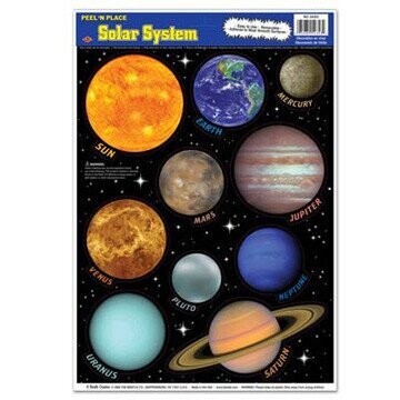 Solar System - Peel &#39;N&#39; Place - 10pk