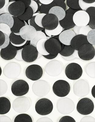 Paper Confetti-Black and White-0.8oz