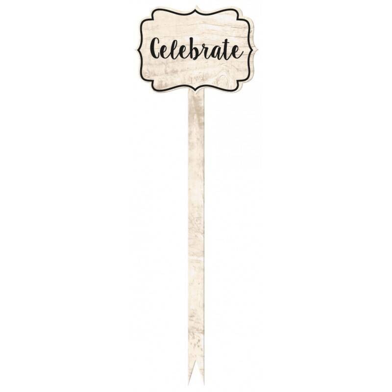Wooden Stirrers- Celebrate- 12pk