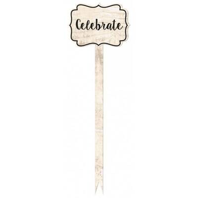 Wooden Stirrers- Celebrate- 12pk