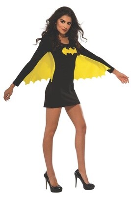 Costume-Batgirl Shirt with Cape-Adult Small