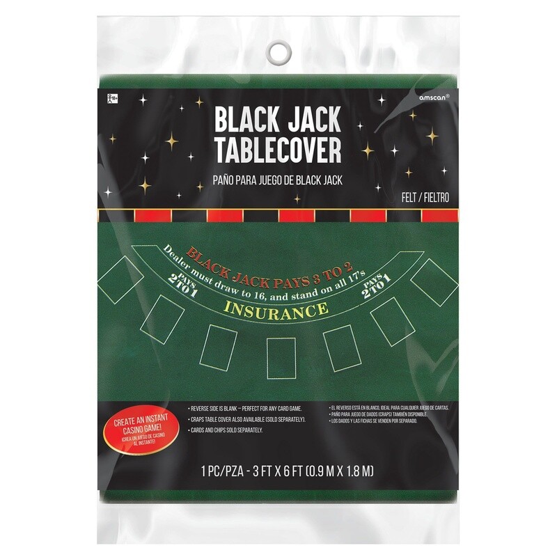 Black Jack Table Cover
