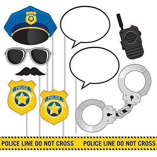 Photo Props-Police Party-10pk