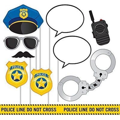 Photo Props-Police Party-10pk