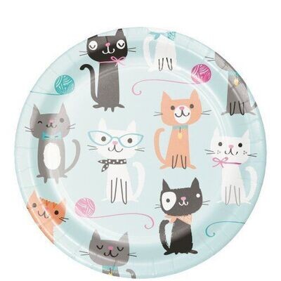 Plates - BEV - Cats Puerefect Party - 8pk - Paper