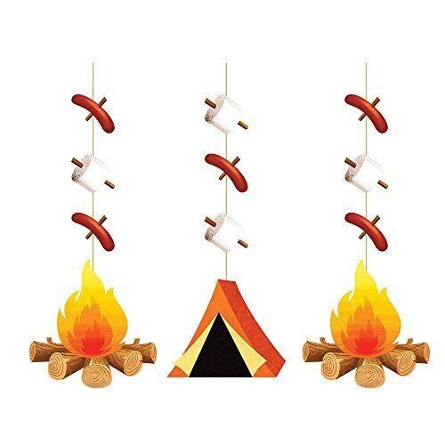 Hanging Decorations-Camp Out-36&#39;&#39;-3pk