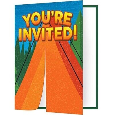 Invitations-Camp Out-8pk