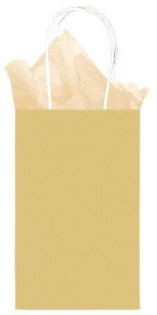 Gift Bag - Small - Gold - 8.5&quot;