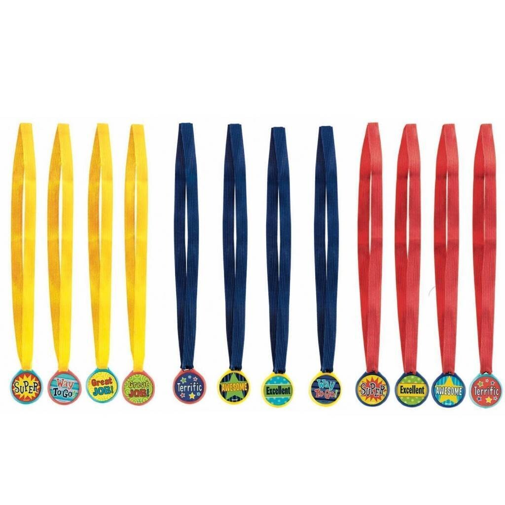 Award Medals Assorted-12pk