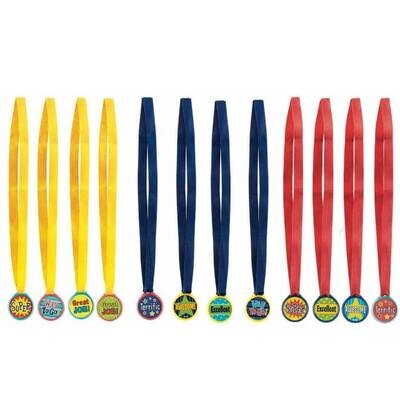 Award Medals Assorted-12pk