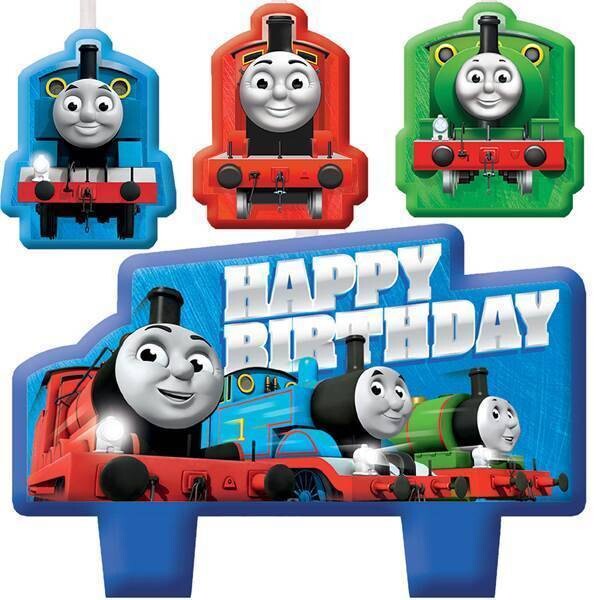 Candle Set-Thomas All Aboard-4pk