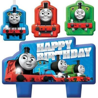 Candle Set-Thomas All Aboard-4pk