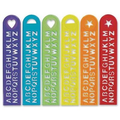 Favors - Alphabet Stencil Rulers - 12pcs