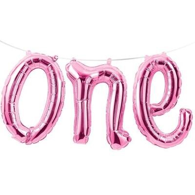 Foil Balloon - One - Pink Foil Balloon - One - Pink