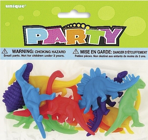 Party Favors-Dinosaurs-Plastic-12pk/3&#39;&#39;