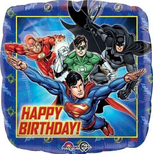 Foil Balloon-Justice League Birthday