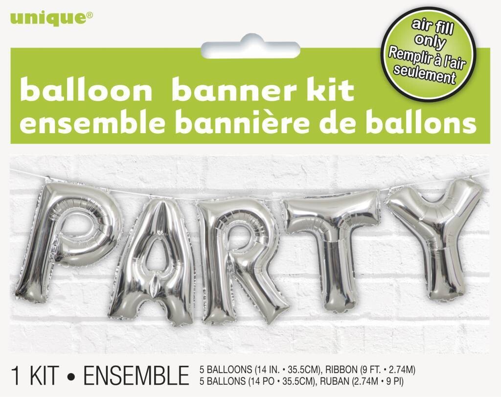 Foil Balloon - Banner Kit &quot;PARTY&quot;