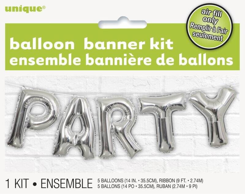 Foil Balloon - Banner Kit &quot;PARTY&quot;