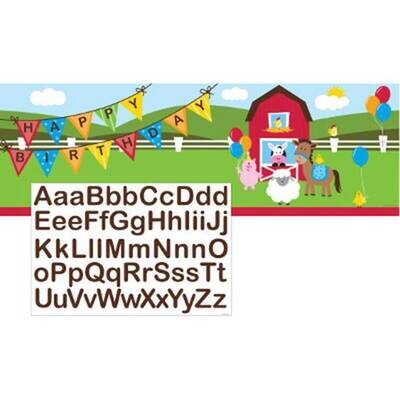 Giant Party Banner - Farmhouse Fun - 1 Banner