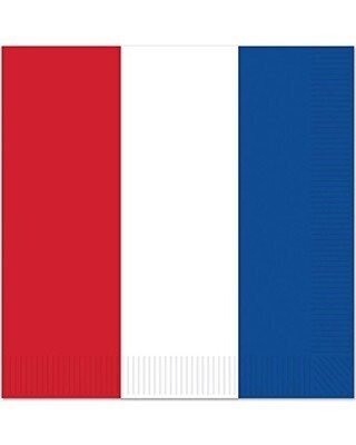 Napkins LN-Red, White and Blue