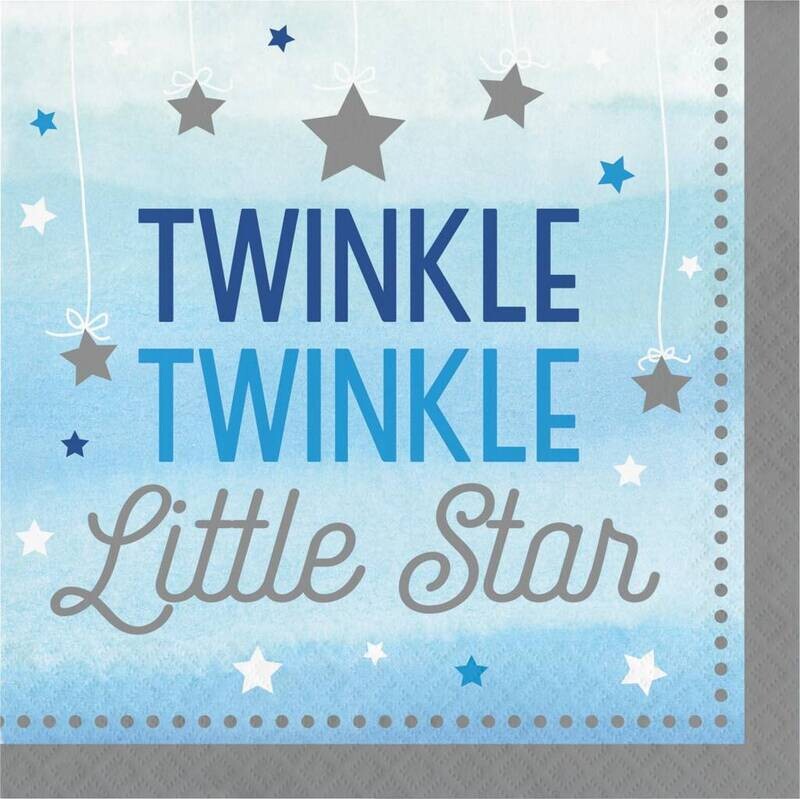 Napkins LN - Twinkle Little Star Blue