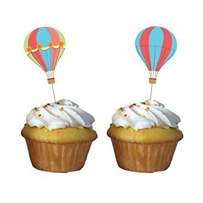 Cupcake Picks-Up Up and Away-3.5&#39;&#39;x2&#39;&#39;-12pk