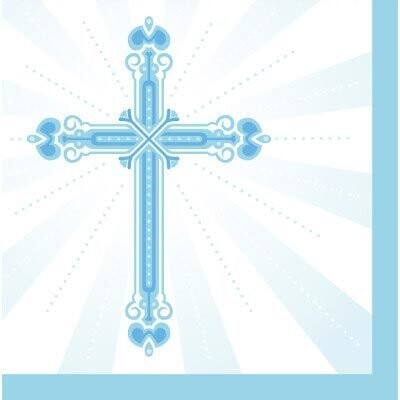 Napkins Lunch - Blessings Blue (36 Napkins)