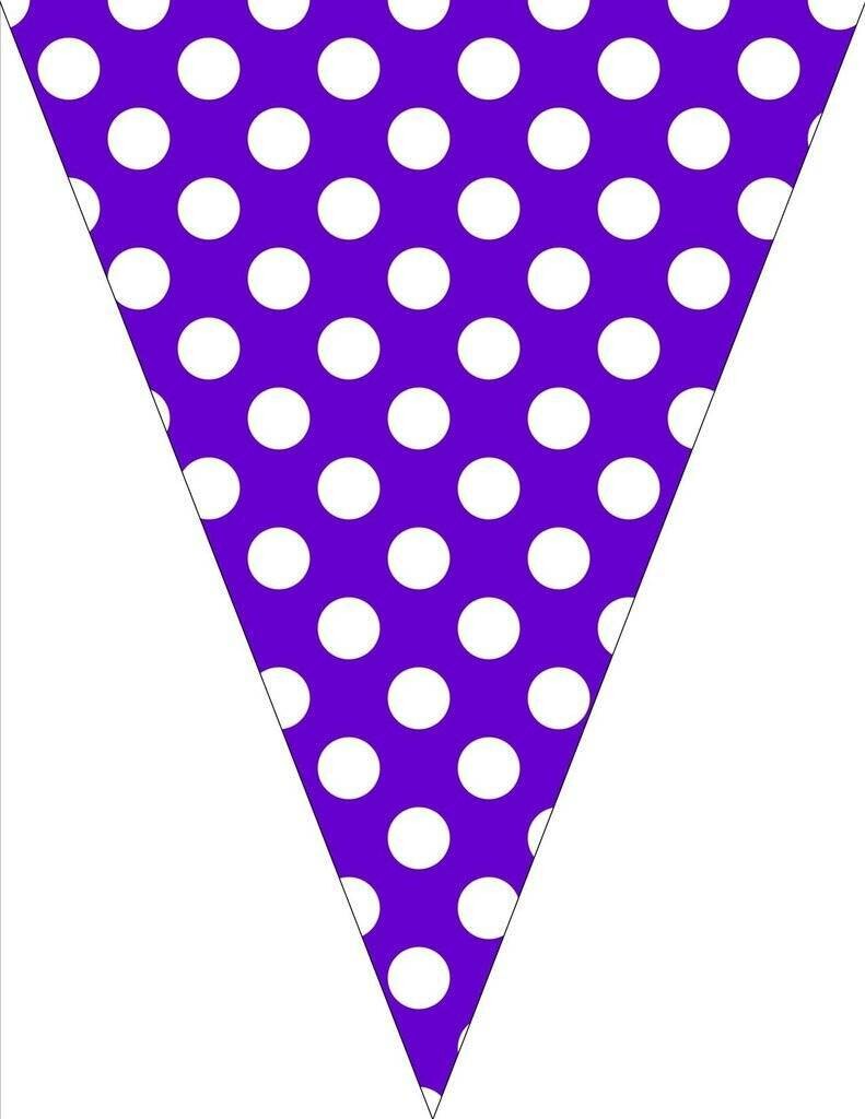 Banners-Amethyst Dots-9ft x 6.25in