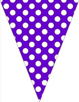 Banners-Amethyst Dots-9ft x 6.25in