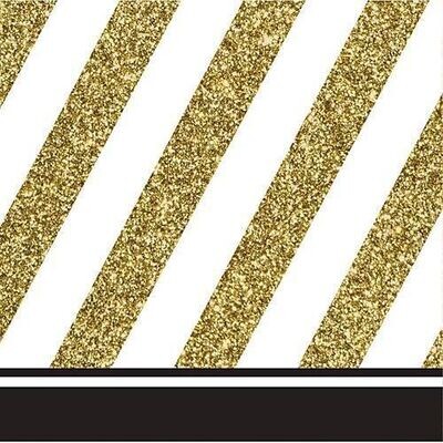 Napkins - BV - Black and Gold - Discontinued