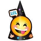Party Cone Hats-Emoji-Paper-8pk