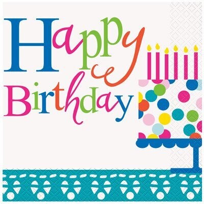 Napkins LN-Confetti Cake Birthday